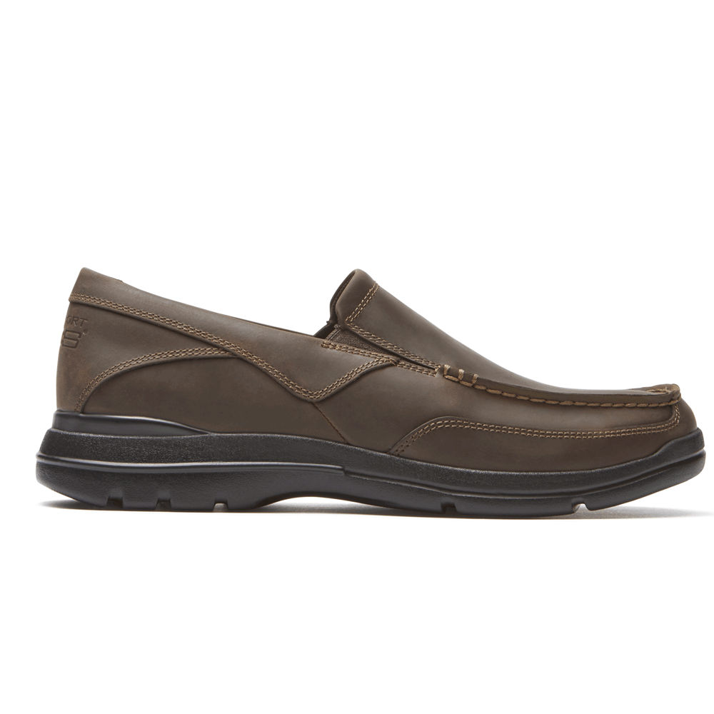 Rockport Slip-On For Mens Dark Brown - Junction Point - DF9784602